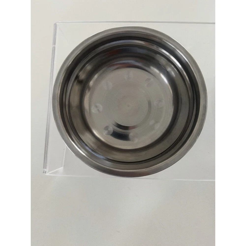 Acrylic Elevated Dog Cat Bowls Pet Feeder Double Bowl Raised Stand small size